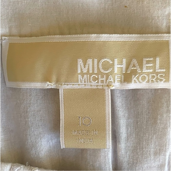 MICHAEL KORS WHITE COTTON EYELET RUFFLE SCALLOPED HEM MINI SKIRT. WOMEN’… - Picture 5 of 7